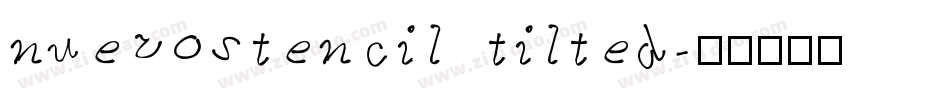 nuevostencil tilted字体转换